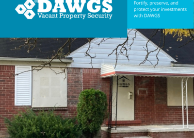 DAWGS doow and window guards securing vacant properties in Detroit