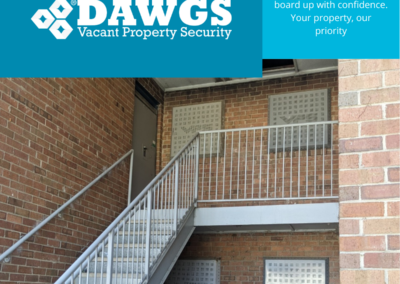 Houston, TX vacant properties are secured by DAWGS steel door and window guards. Realtors, homeowners, and investors trust DAWGS to protect their assets.