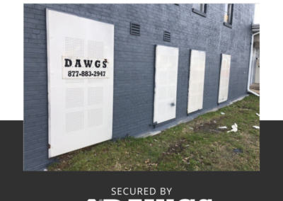 Memphis vacant properties are secured by DAWGS steel door and window guards. Realtors, homeowners, and investors trust DAWGS to protect their assets.