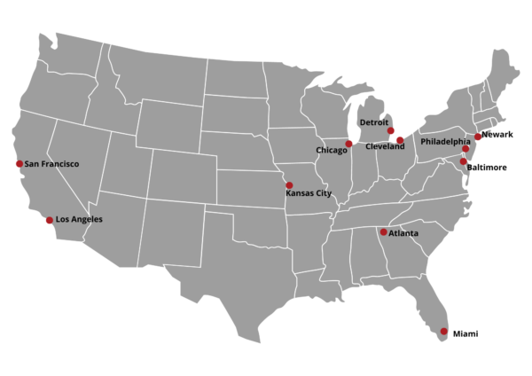 DAWGS LOCATIONS MAP